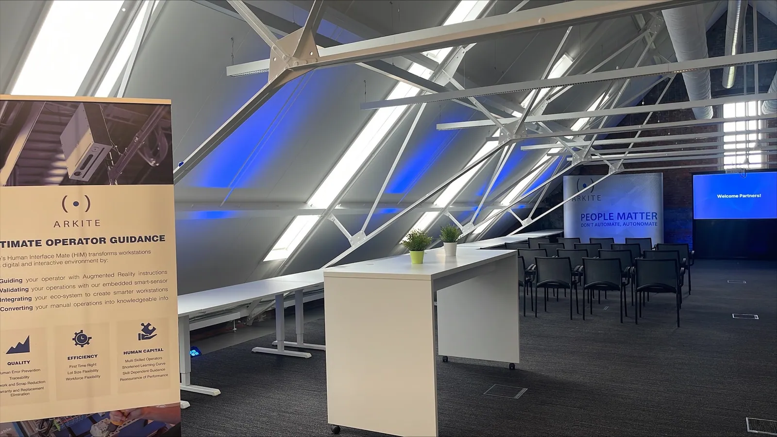 Arkite partner event venue in Genk prepared for a partner session
