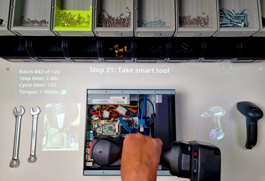 Arkite Operator Guidance Platform - Projected Augmented Reality - Bosch Partner